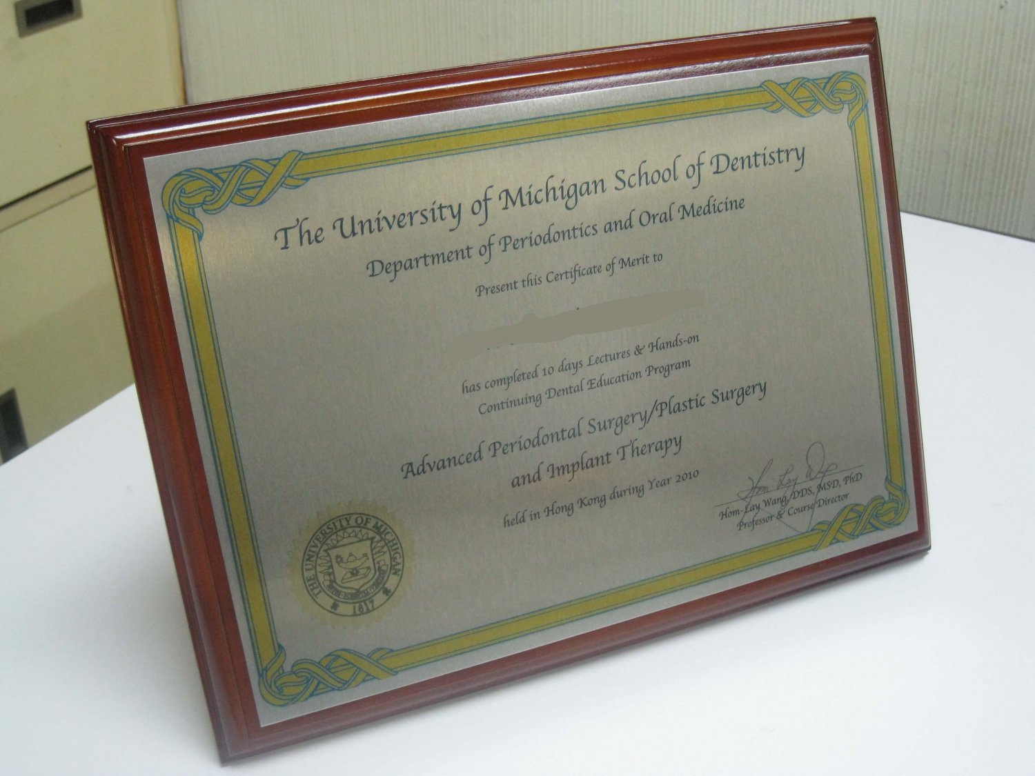 Heat Press Print Diploma /Award on Metal