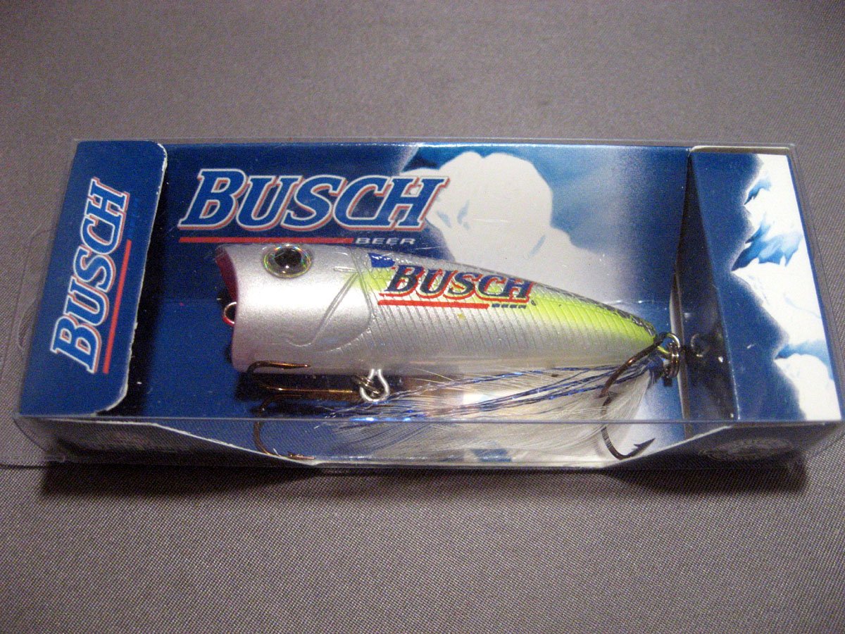 Busch Beer Busch Popper 2 1/2", 1/4oz, Chart Blue Shad