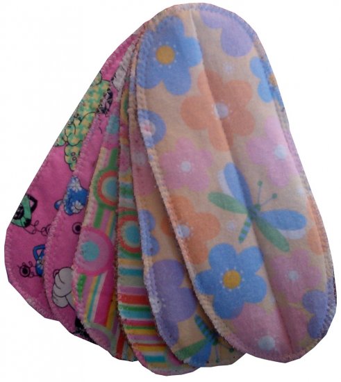 12 GIRL DIAPER LINERS (DOUBLERS)
