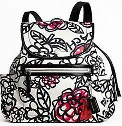 Coach Daisy Floral Graffity Backpack Purse F16582