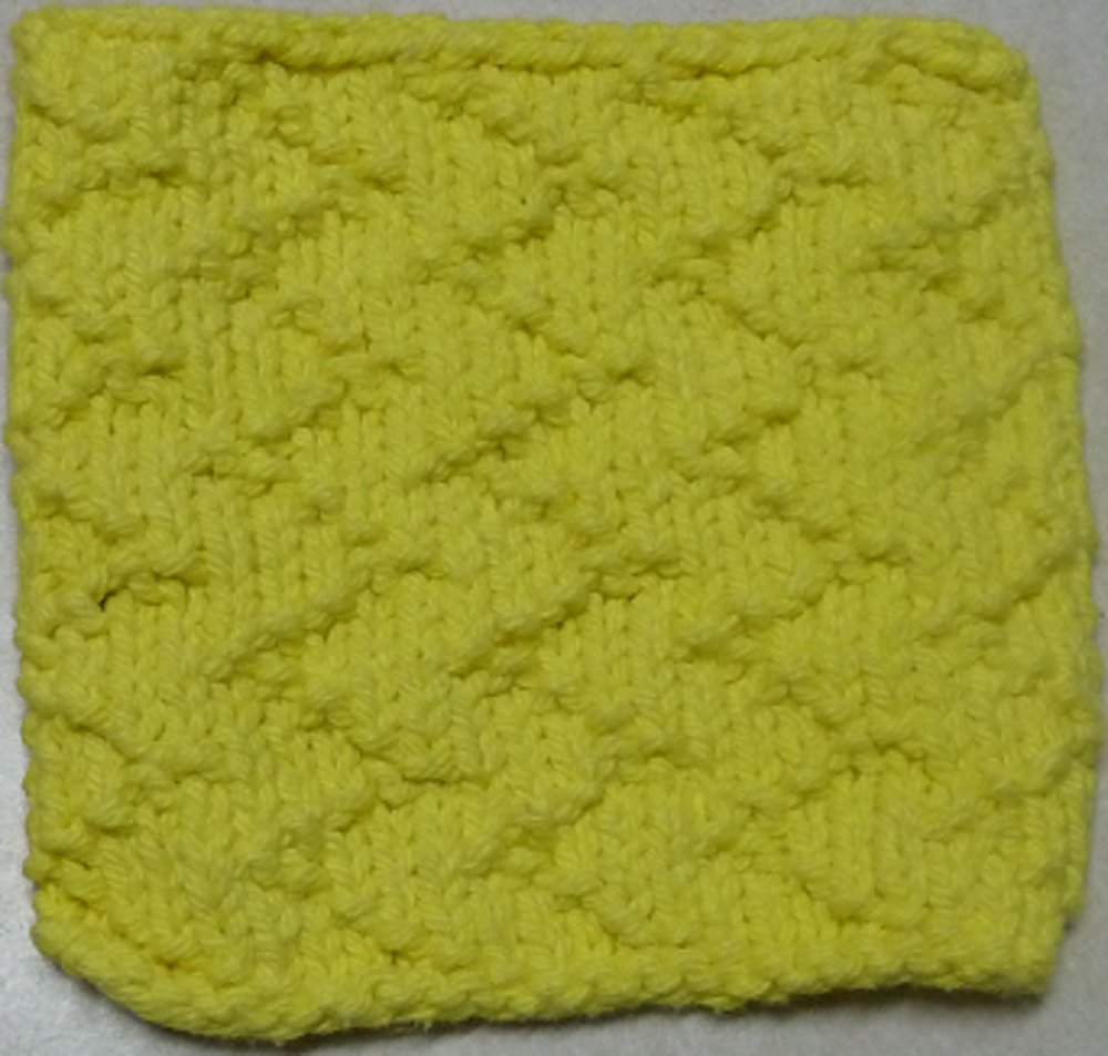 Knitted Serviette Pattern: Zany Zigzags