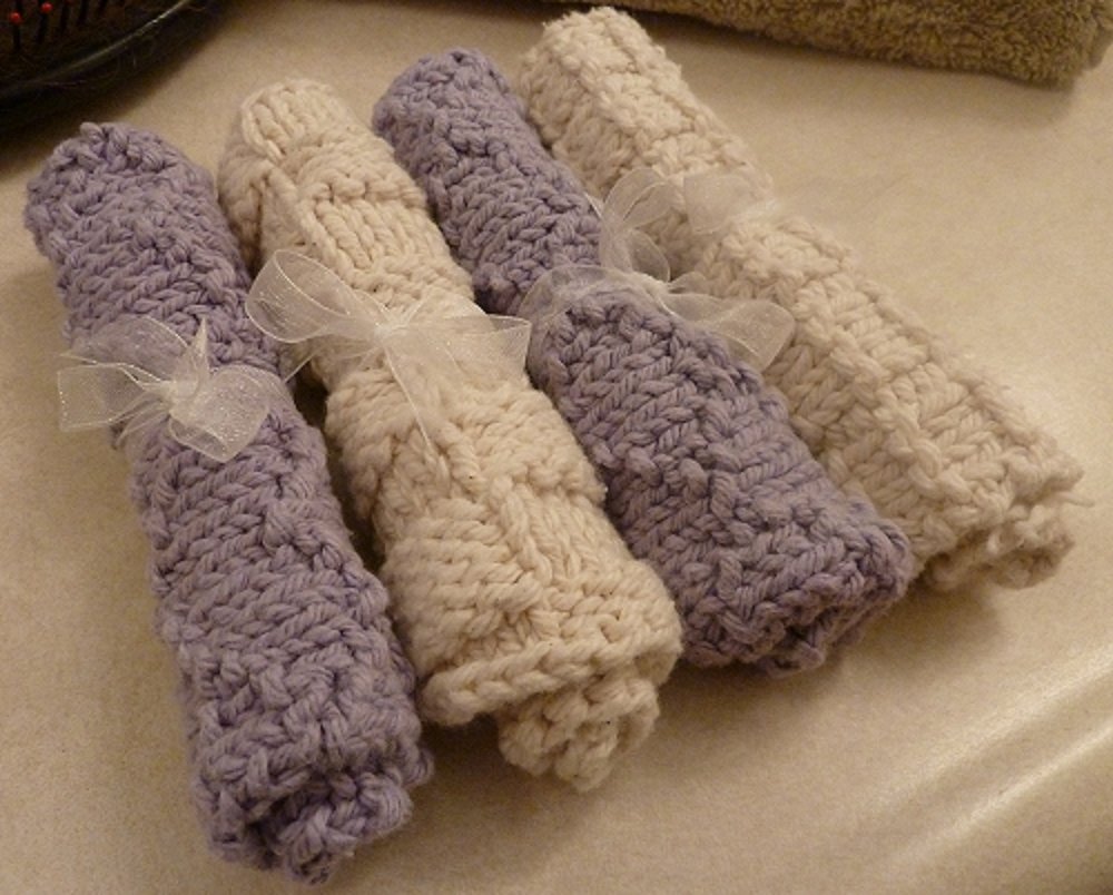 Lavender and Beige Slightly Damaged Serviettes