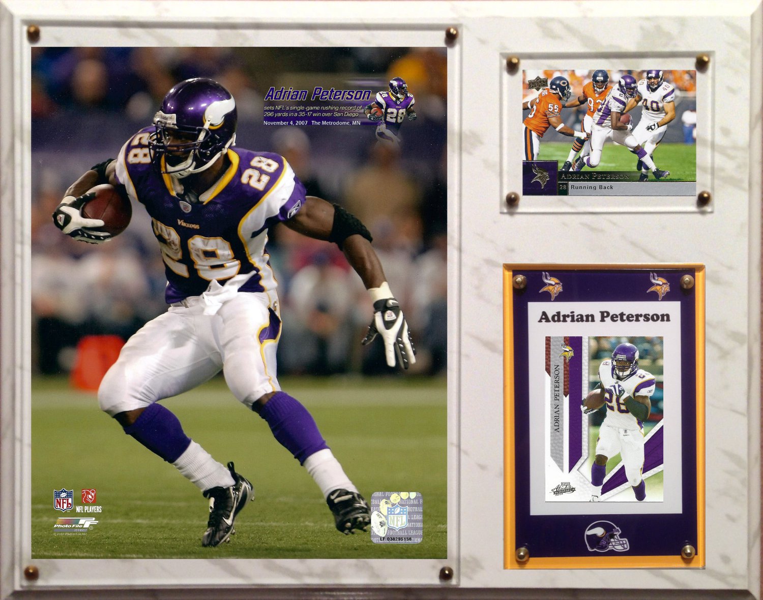 Adrian Peterson Minnesota Vikings Photo Plaque