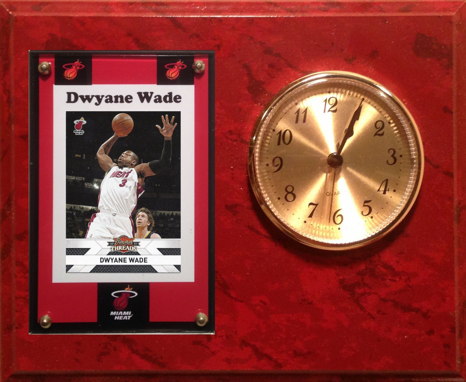 Dwyane Wade Miami Heat clock.