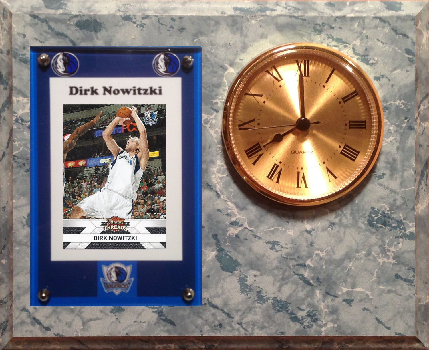 Dirk Nowitzki Dallas Mavericks clock.