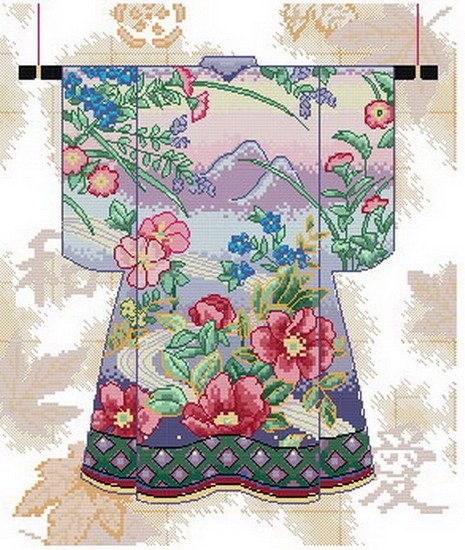 Rose Ribbons Kimono