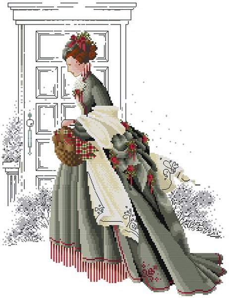Lady and Flower