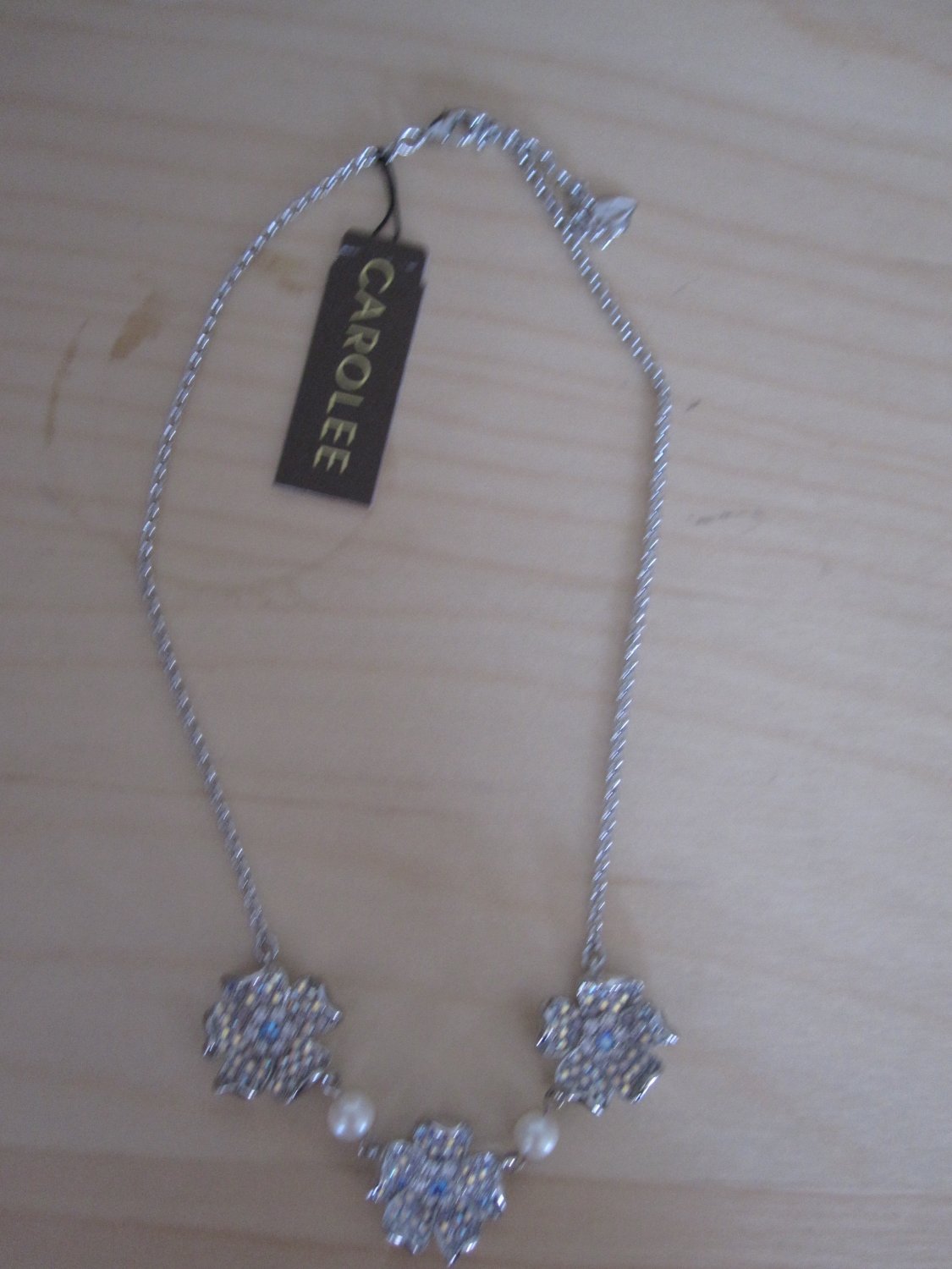 Carolee Flower Necklace with Crystals