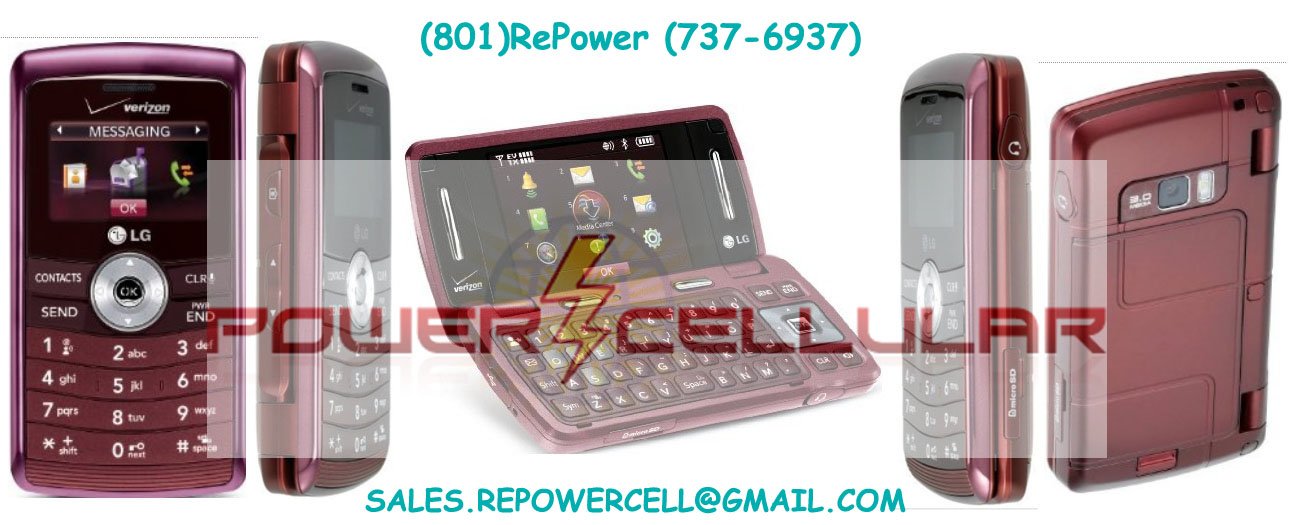 LG EnV3 VX9200 MAROON VERIZON QWERTY CELL PHONE MINT