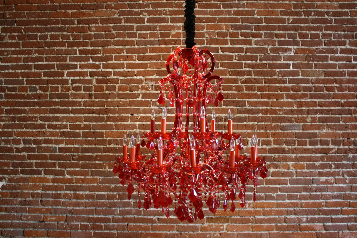 Red Crystal Chandelier