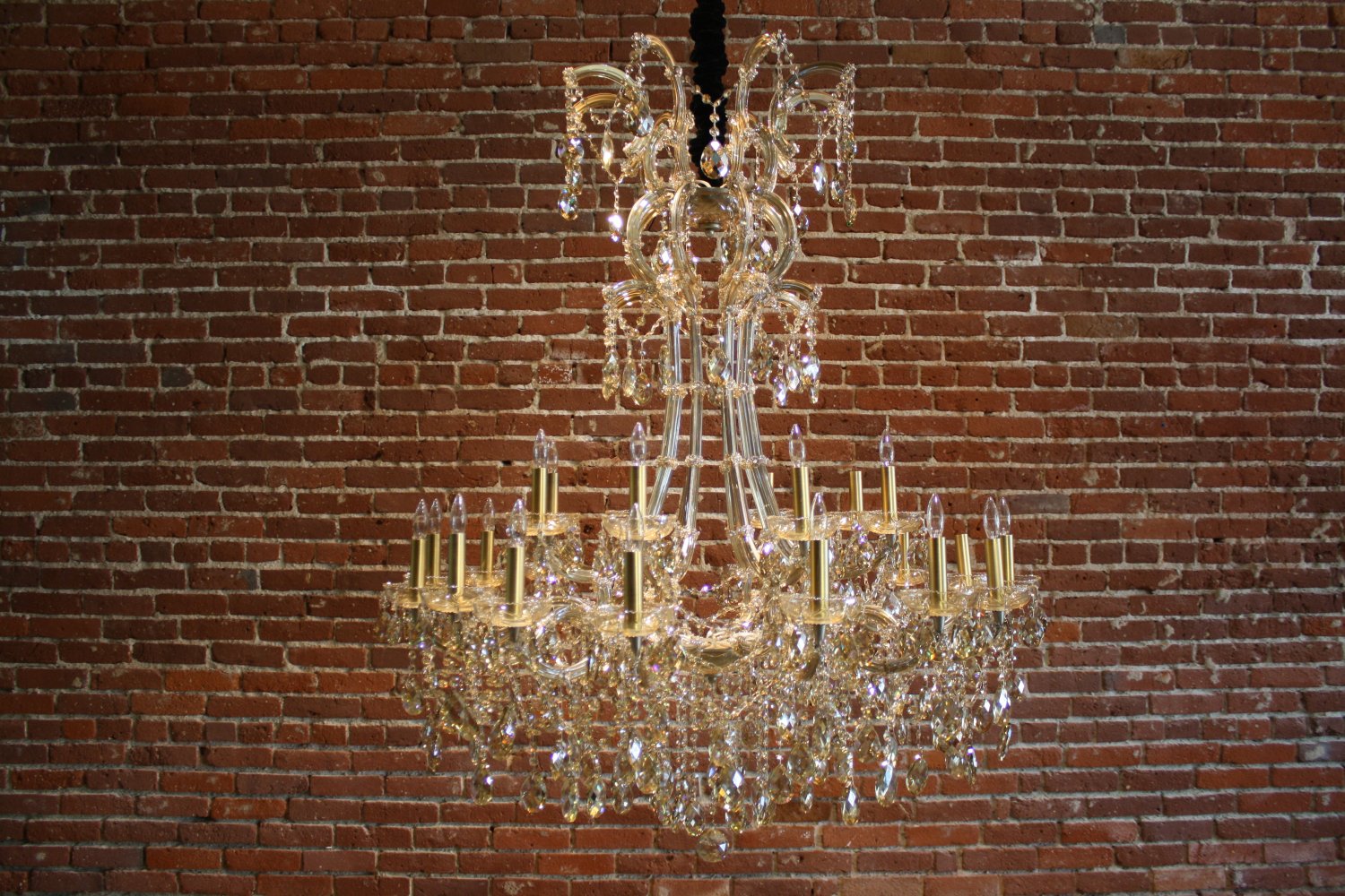 Champagne Crystal Chandelier