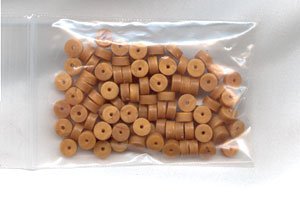 Polymer Clay Heishi, Amber