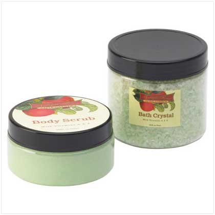 Apple Body Scrub and Bath Crystals Set - 38054