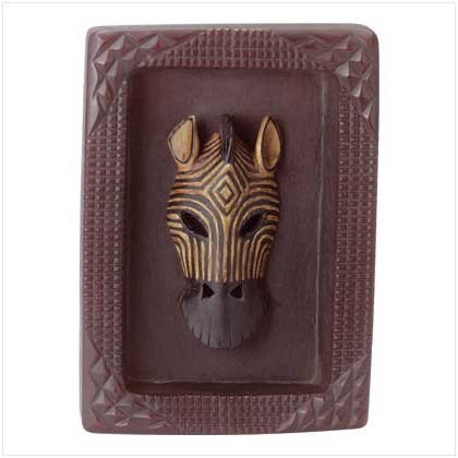 Zebra Mask Plaque - 35356
