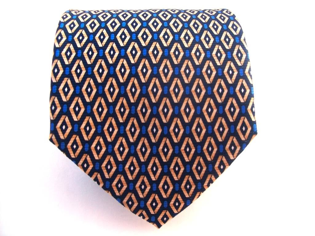 Enrico Rossini 100% silk mens neck tie made in Italy