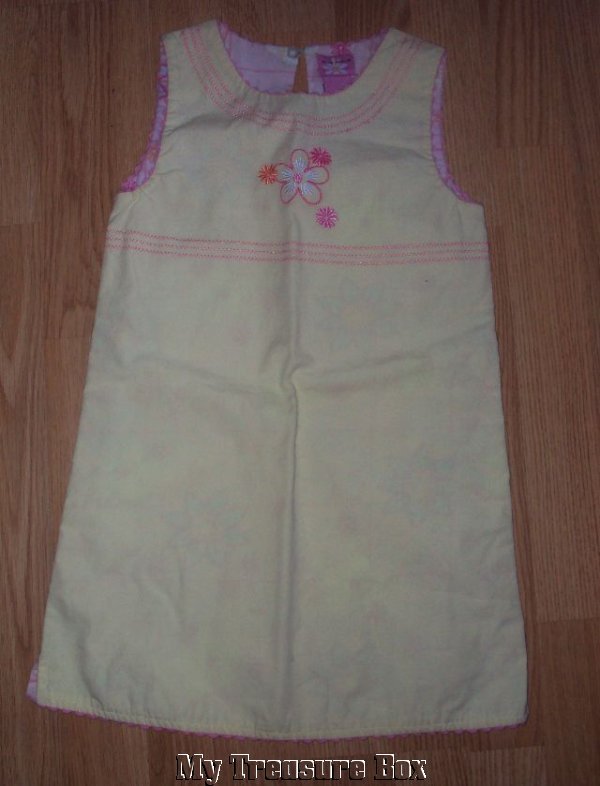 EMMA'S GARDEN Size 5 YELLOW Floral SLEEVELESS Dress