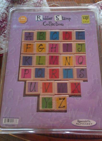Rubber Stamp Collection A-Z Squeezebottle Alphabet