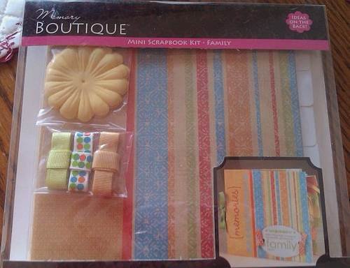 NEW Memory Boutique Mini Scrapbook Kit ~ FAMILY