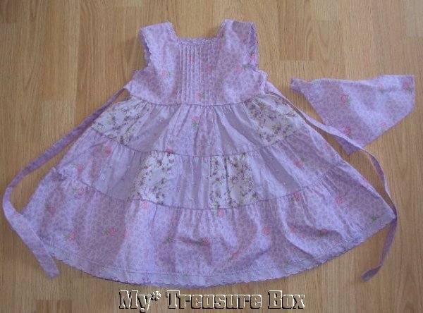 BLUEBERI BOULEVARD 24 M Lavendar Dress w Matching Hat