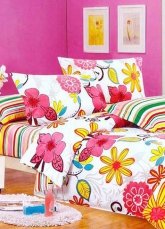 Adorable Colorful Cotton 4-pc Bedding Set