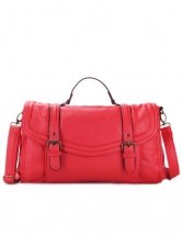 Gorgeous Red Leather Shoulder Bag For Women