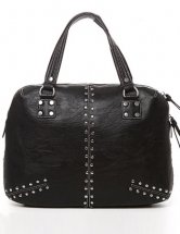 Fashionably Simple Black PU Women’s Satchel
