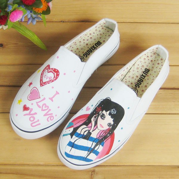 Low Cut Shoe Elastic Shoes Painting Shoes Jean Shoes Appreal Footwear Lady shoes Canvas Shoes Shoes