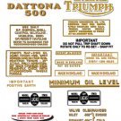 1969: T100R T100T - DECAL SET - Triumph Daytona Decals 1969: T100R T100T - DECAL SET - Triumph Daytona Decals