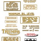 1969-70: Bonneville T120 T120R Decals - Triumph Bonneville Decal set 1969-70: Bonneville T120 T120R Decals - Triumph Bonneville Decal set