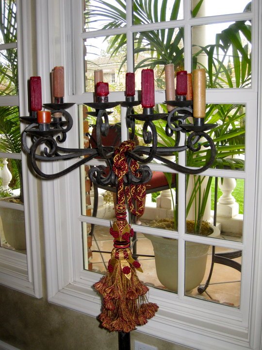 Candle Stands With Tassels