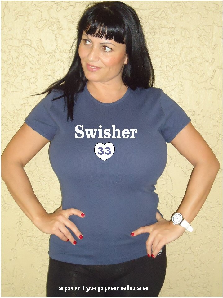 Womens "Nick Swisher" Yankees T Shirt Jersey S-XXL