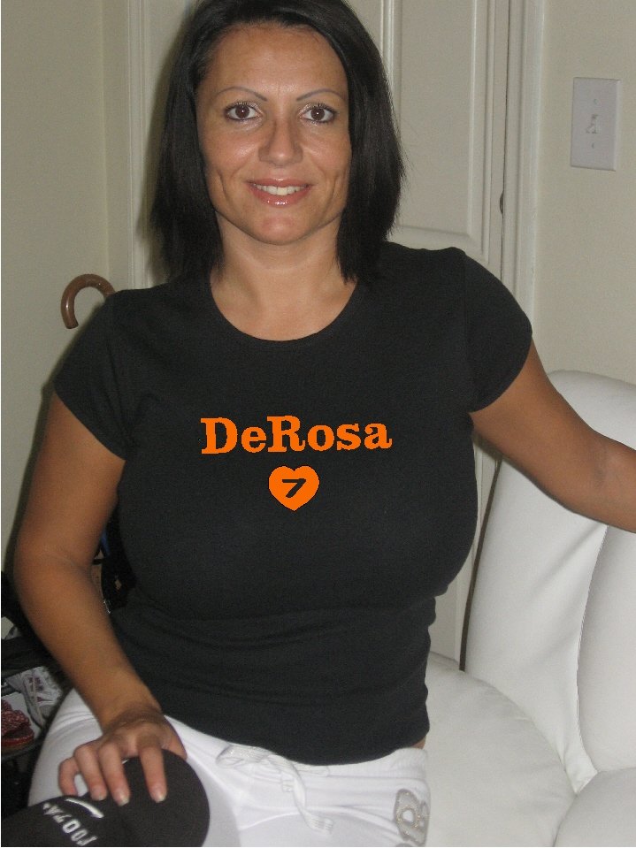 Womens "Mark DeRosa" Giants T Shirt Jersey S-XXL