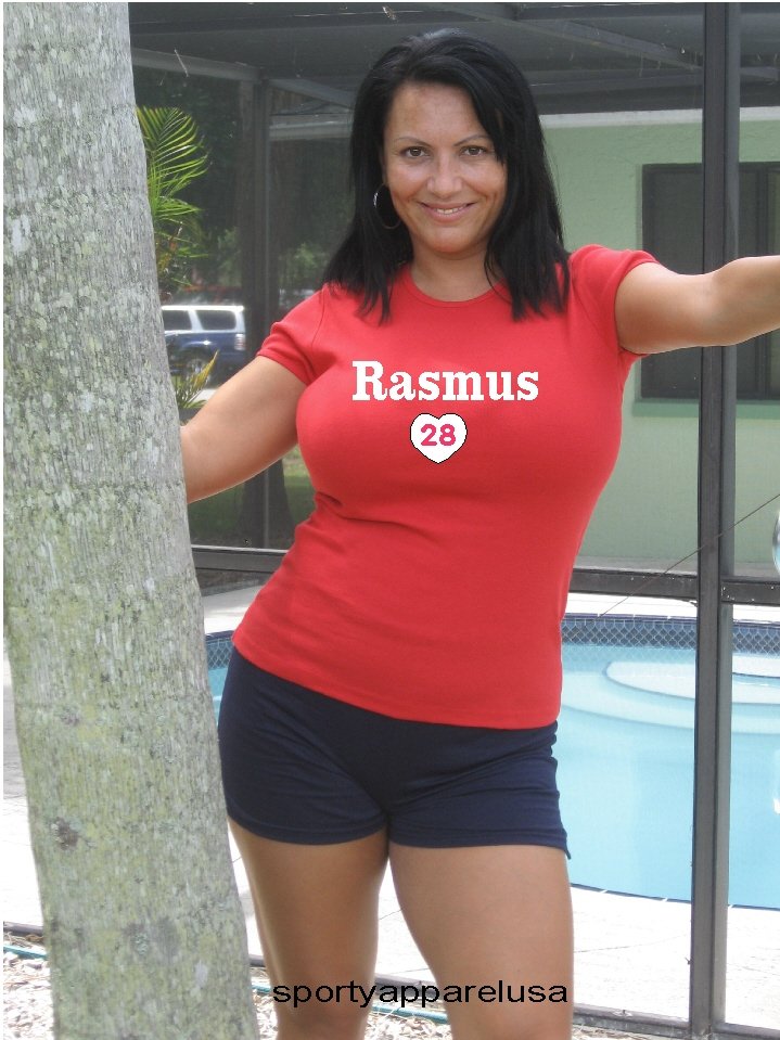 Womens "Colby Rasmus" Cardinals T Shirt Jersey S-XXL