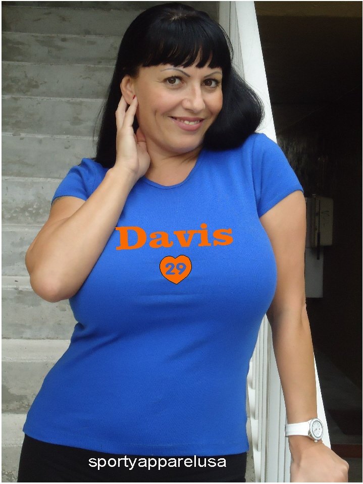 Womens "Ike Davis" Mets T Shirt Jersey S-XXL