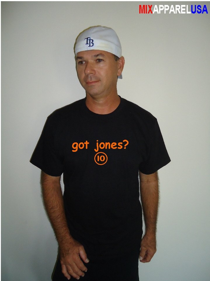 Mens "Got Jones ?" Orioles T Shirt Jersey Adam S-XXL