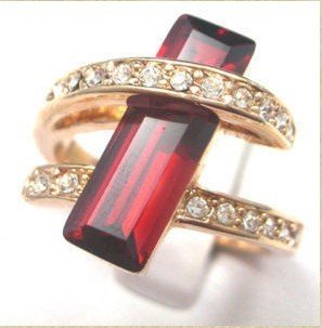natural lady's ruby ring 7-9# free shipping