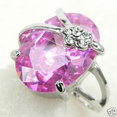 new crystal quartz gem ring size 7-9 free shipping