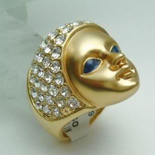 stunning 18k GP Egypt Queen Ring 7 8 9 free shipping