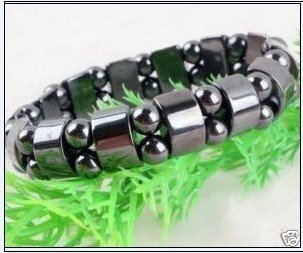 Black Magnetic Physical Therapy Men's Bracelet Elastic free shipping