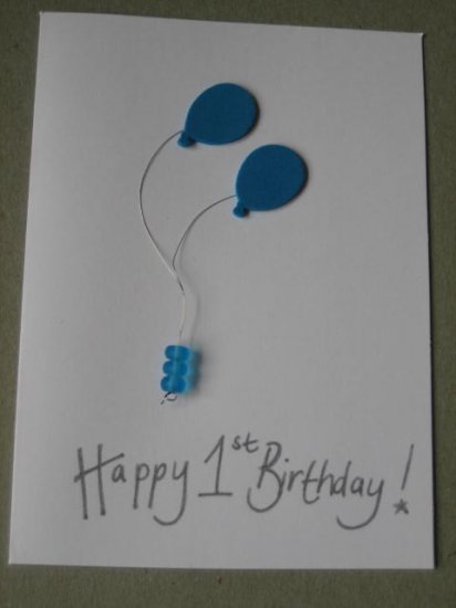 Handmade Card - 1st Birthday