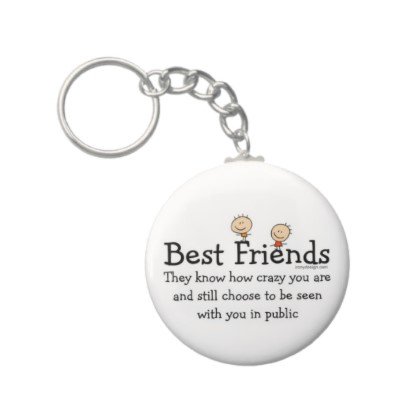 2.25 Inch Best Friend Keychain