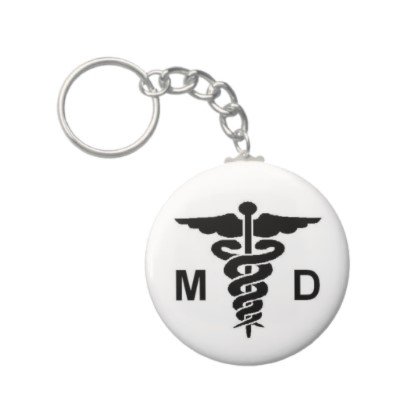 2.25 Inch Medical - MD Keychain