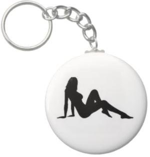 2.25 Inch Sexy Girl Keychain
