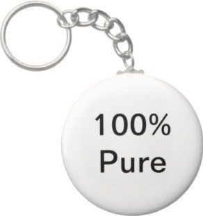 2.25 Inch 100 % Pure Keychain