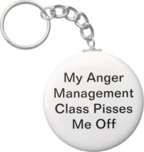 2.25 Inch My Anger Management Class Keychain