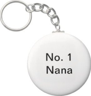 2.25 Inch No. 1 Nana Keychain