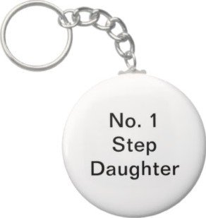 2.25 Inch No. 1 Step Daughter Keychain