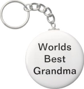 2.25 Inch Worlds Best Grandma Keychain
