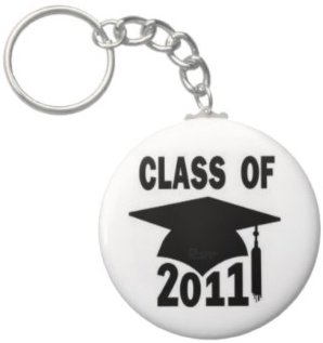 2.25 Inch Class of 2011 Keychain