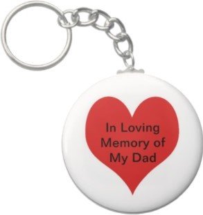 2.25 Inch In Loving Memory of My Dad Keychain